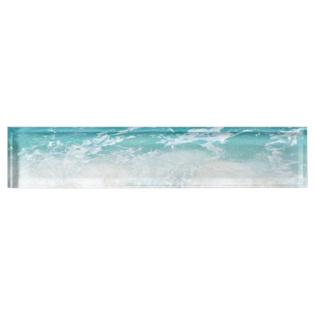 Porte-nom Pour Bureau La mer (Devant)