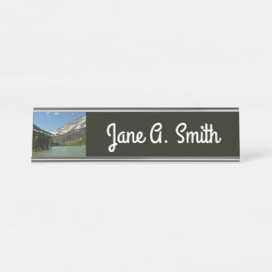 Porte-nom Pour Bureau Lac Grinnell au Glacier National Park