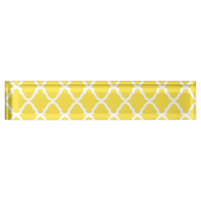 Porte-nom Pour Bureau Latis Motif géométrique (Devant)