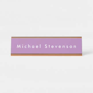 Porte-nom Pour Bureau Lavender tendance moderne professionnel