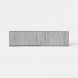 Porte-nom Pour Bureau Le bambou gris cendré