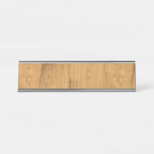 Porte-nom Pour Bureau Le regard de la texture en bois de grain d'érable