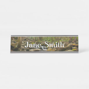 Porte-nom Pour Bureau Le ruisseau Le Conte dans les montagnes Great Smok