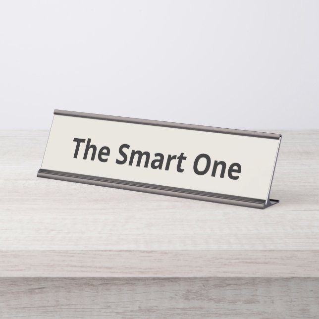Porte-nom Pour Bureau Le Smart One personnalisable (Devant)