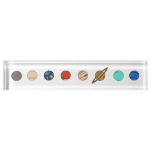 Porte-nom Pour Bureau Le système solaire