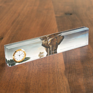 Porte-nom Pour Bureau L'éléphant