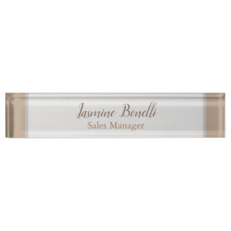 Porte-nom Pour Bureau Les couleurs pastel minimalistes professionnels mo