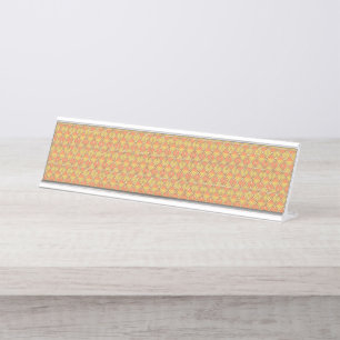 Porte-nom Pour Bureau Les feuilles de papier d'emballage jaune, orange e