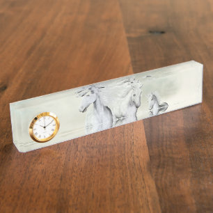 Porte-nom Pour Bureau Les Horses de la plage