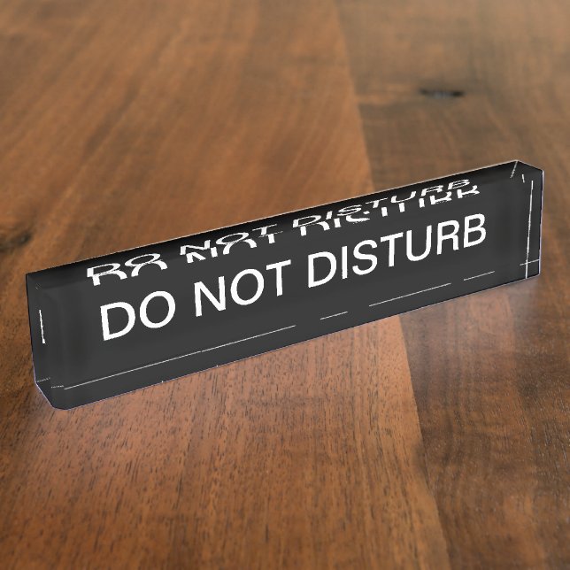Porte-nom Pour Bureau L'Exécutif Ne Disturbe Pas (Taille)