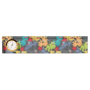 Porte-nom Pour Bureau Little cute funny monsters