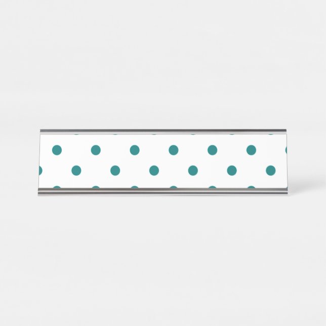 Porte-nom Pour Bureau Little Polkadots (Devant)
