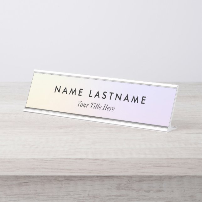 Porte-nom Pour Bureau Logo Commercial Moderne de Promotion (Devant)