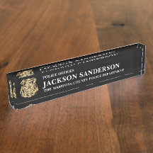 Logo de la ligne mince bleue du département de pol