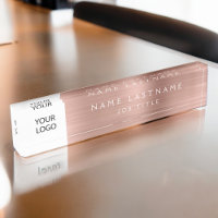 Logo Rose Gold Rose Professionnel