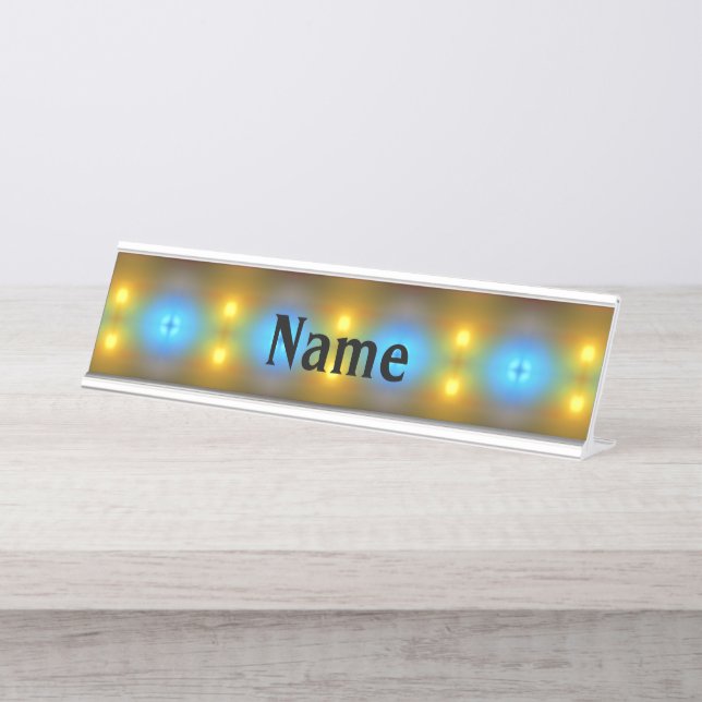 Porte-nom Pour Bureau Lumière et ombre (Devant)