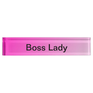 Porte-nom Pour Bureau Madame de patron