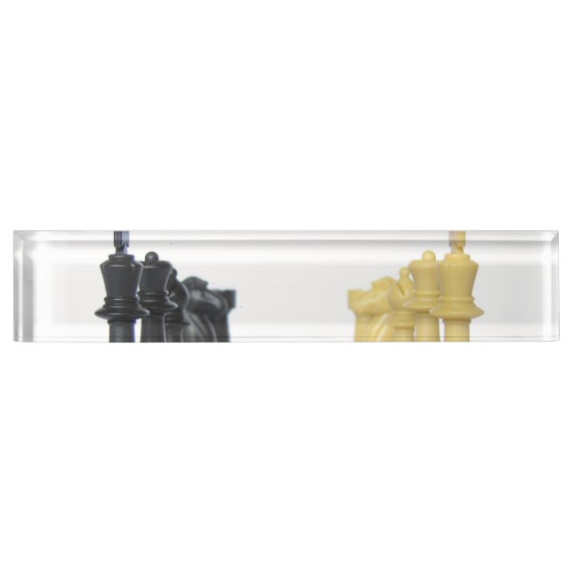Porte-nom Pour Bureau Maître d'échecs (Devant)