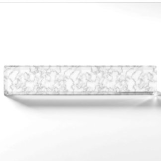 Porte-nom Pour Bureau Marbre blanc gris marbré Arrière - plan Motif en p