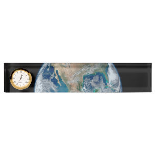 Porte-nom Pour Bureau Marbre bleu 2015 - la terre, l'espace, planètes