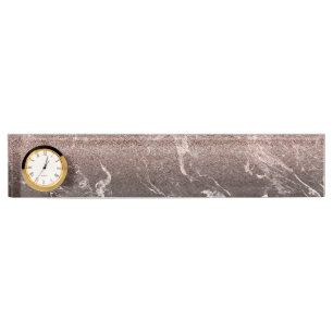 Porte-nom Pour Bureau Marbre et Parties scintillant
