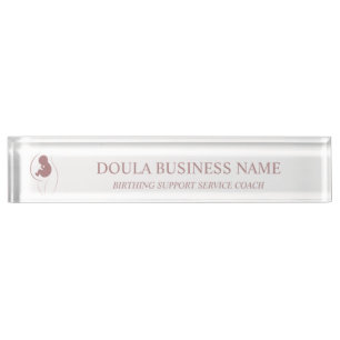 Porte-nom Pour Bureau Marque de doula pour mère et bébé
