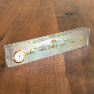 Porte-nom Pour Bureau Masonic Life (Cosmos)