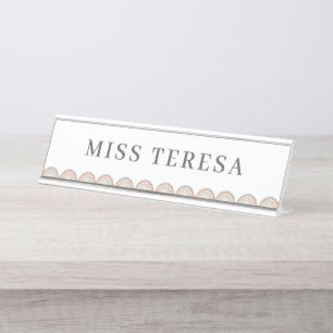 Porte-nom Pour Bureau Meilleur Enseignant Toujours Carte Cadeau Nom