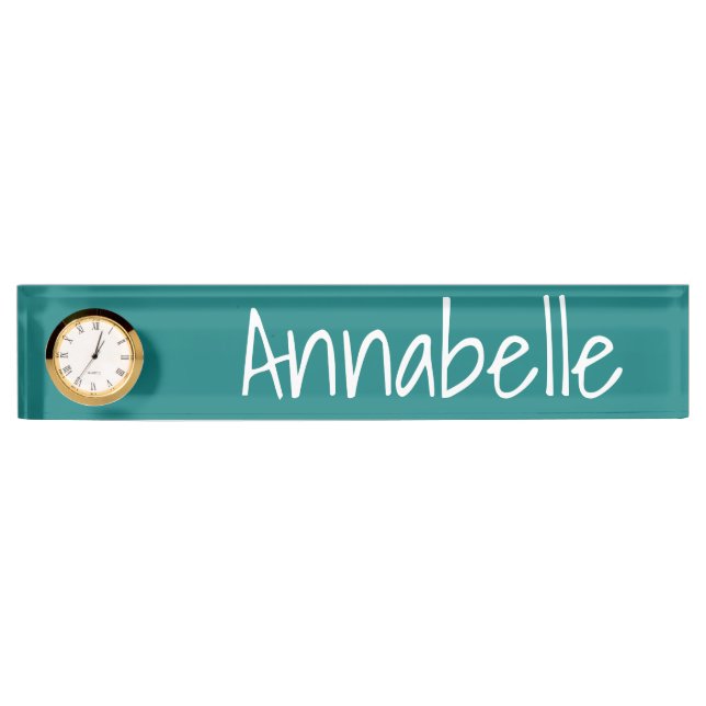 Porte-nom Pour Bureau Mer profonde (Devant)