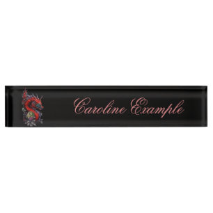 Porte-nom Pour Bureau Merveilleux dragon chinois