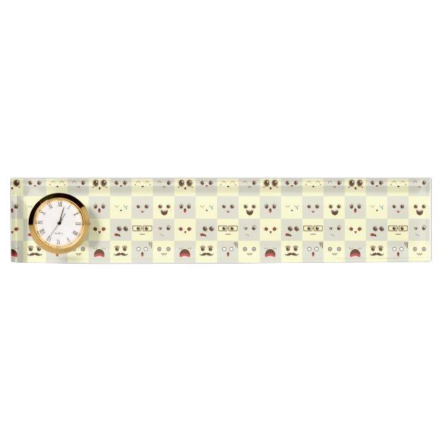Porte-nom Pour Bureau Mignonne face (Devant)