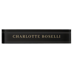 Porte-nom Pour Bureau Minimaliste Élégant Classique Professionnel Simple