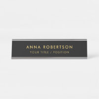 Minimaliste Moderne Noir Or Professionnel Tendance