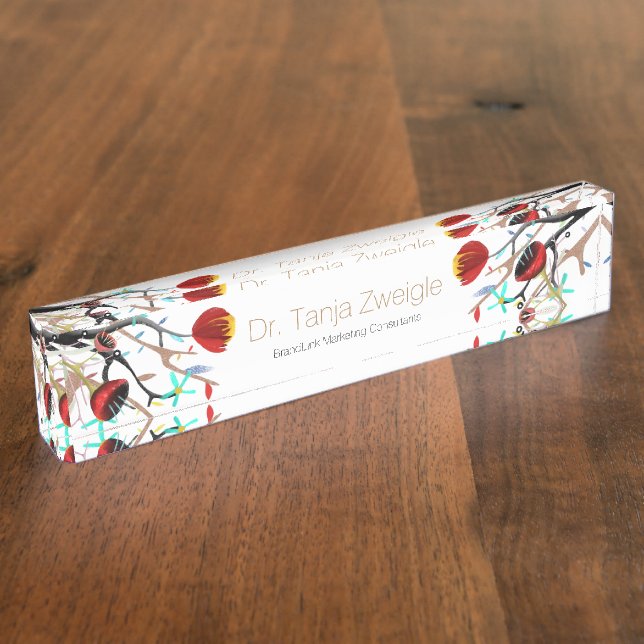 Porte-nom Pour Bureau Modèle de conception Extraordinaire (Taille)