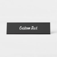 Modèle de texte de script noir et blanc simple
