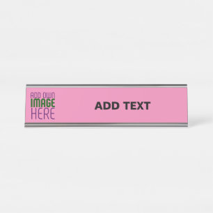 PORTE-NOM POUR BUREAU MODÈLE DE TEXTE D'IMAGE CHAUD MODERNE ÉDITABLE