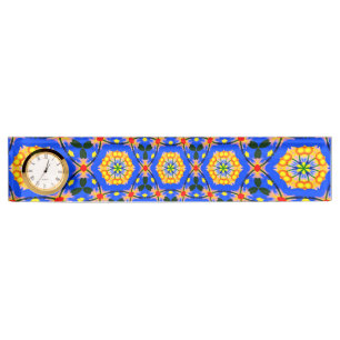 Porte-nom Pour Bureau Modèle floral esthétique
