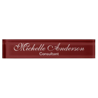 Modèle unique de consultant de script rouge