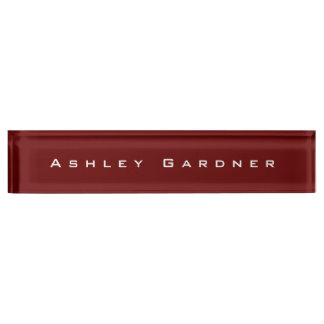Porte-nom Pour Bureau Moderne Élégant Cute Unique Design Couleur Rouge F