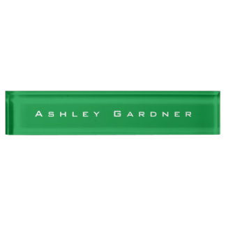 Porte-nom Pour Bureau Moderne Élégant Cute Unique Style Kelly Green