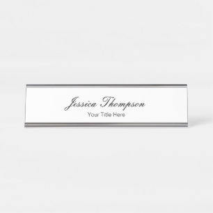 Porte-nom Pour Bureau Moderne élégant Plain Simple Professionnel