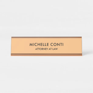 Porte-nom Pour Bureau Moderne minimaliste Professionnel