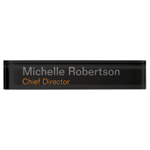 Porte-nom Pour Bureau Moderne minimaliste simple Ajouter son propre nom