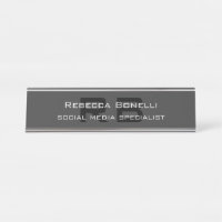 Monogramme professionnel gris noir
