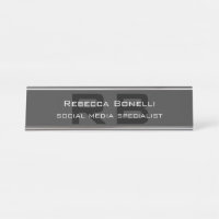 Monogramme professionnel gris noir