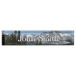 Porte-nom Pour Bureau Montagnes de la Sierra Nevada I depuis Yosemite