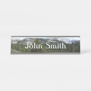 Porte-nom Pour Bureau Montagnes de la Sierra Nevada II depuis Yosemite
