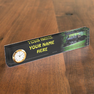 Porte-nom Pour Bureau Moteur retiré de train de Seattle