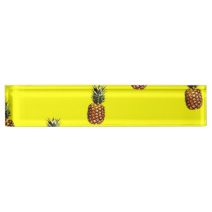 Porte-nom Pour Bureau motif ananas