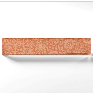 Porte-nom Pour Bureau Motif de Mauve de William Morris : Fleur de Terrac